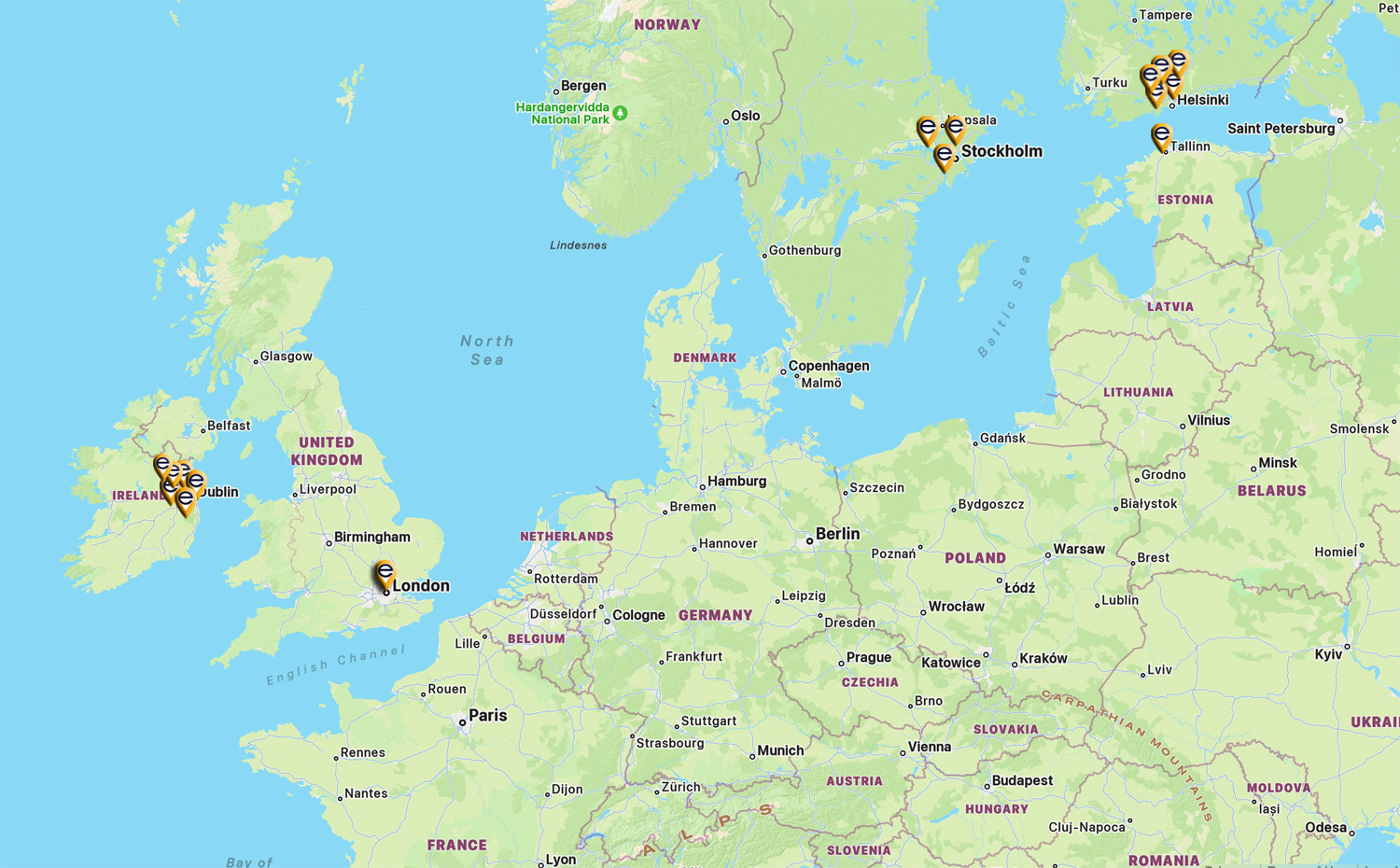 Encom European Data Center Locations