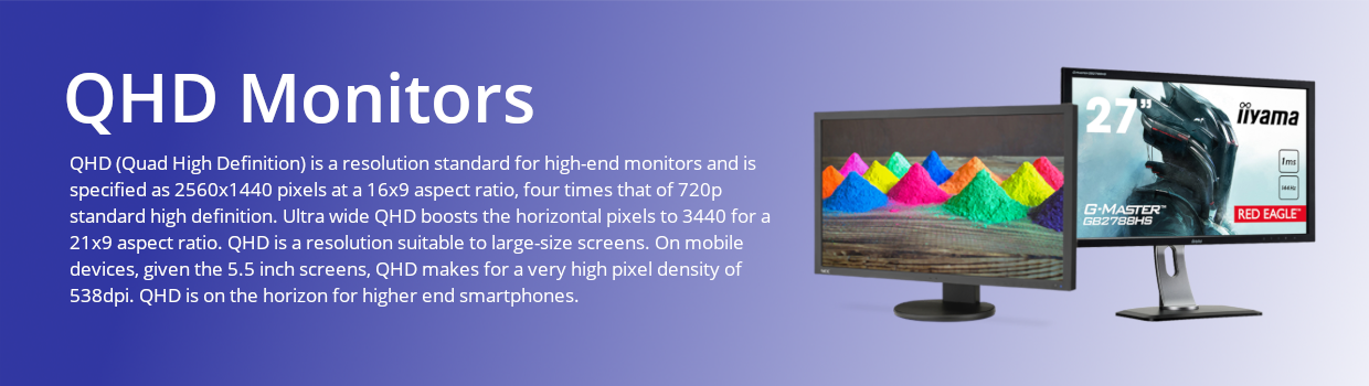 QHD Monitors QHD Monitors